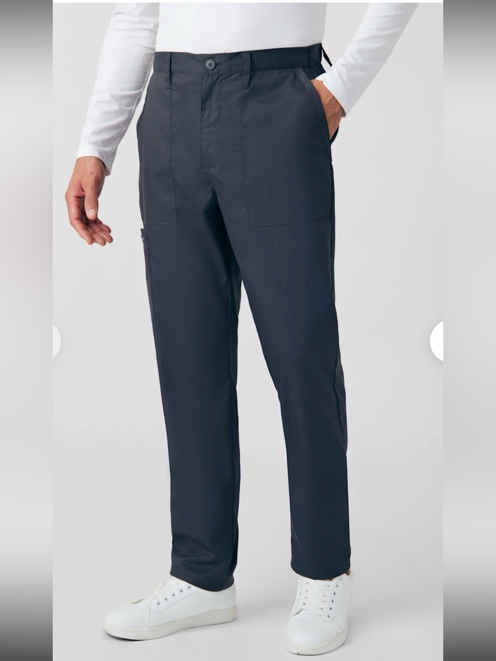 NWT Landau ProFlex Men’s 6-Pocket Cargo Scrub Pants L Graphite Regular